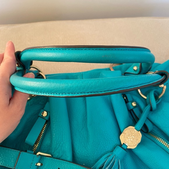 ♥️Preloved♥️ Vince Camuto Turquoise Cris-SA Group Satchel - Picture 13 of 16